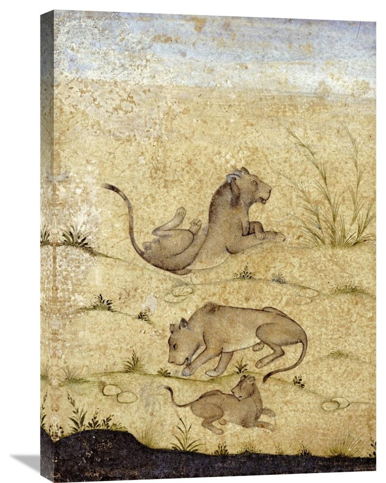 "A Family of Lions" Artwork, 21" x 30"