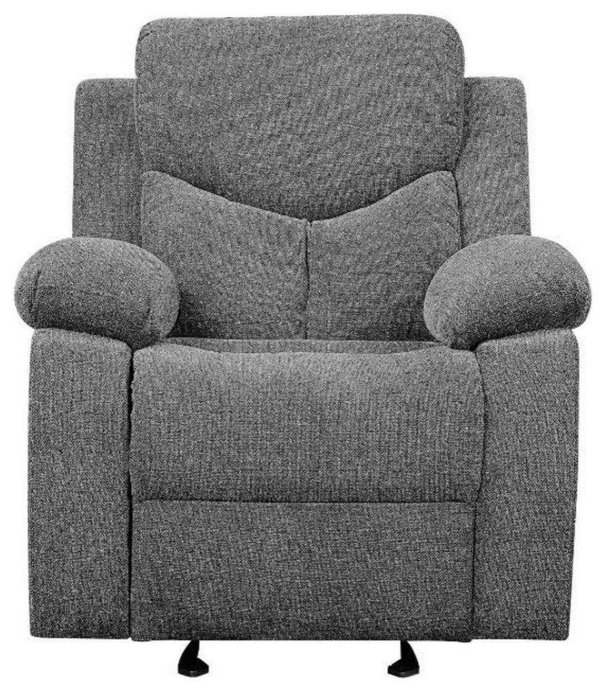 Glider Recliner, Gray Chenille