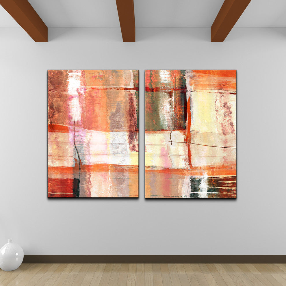 Oversized Abstract 2-Piece Canvas Wall Art