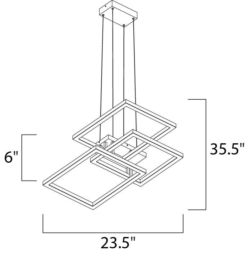 ET2 Traverse LED Entry Foyer Pendant E21515-CHP