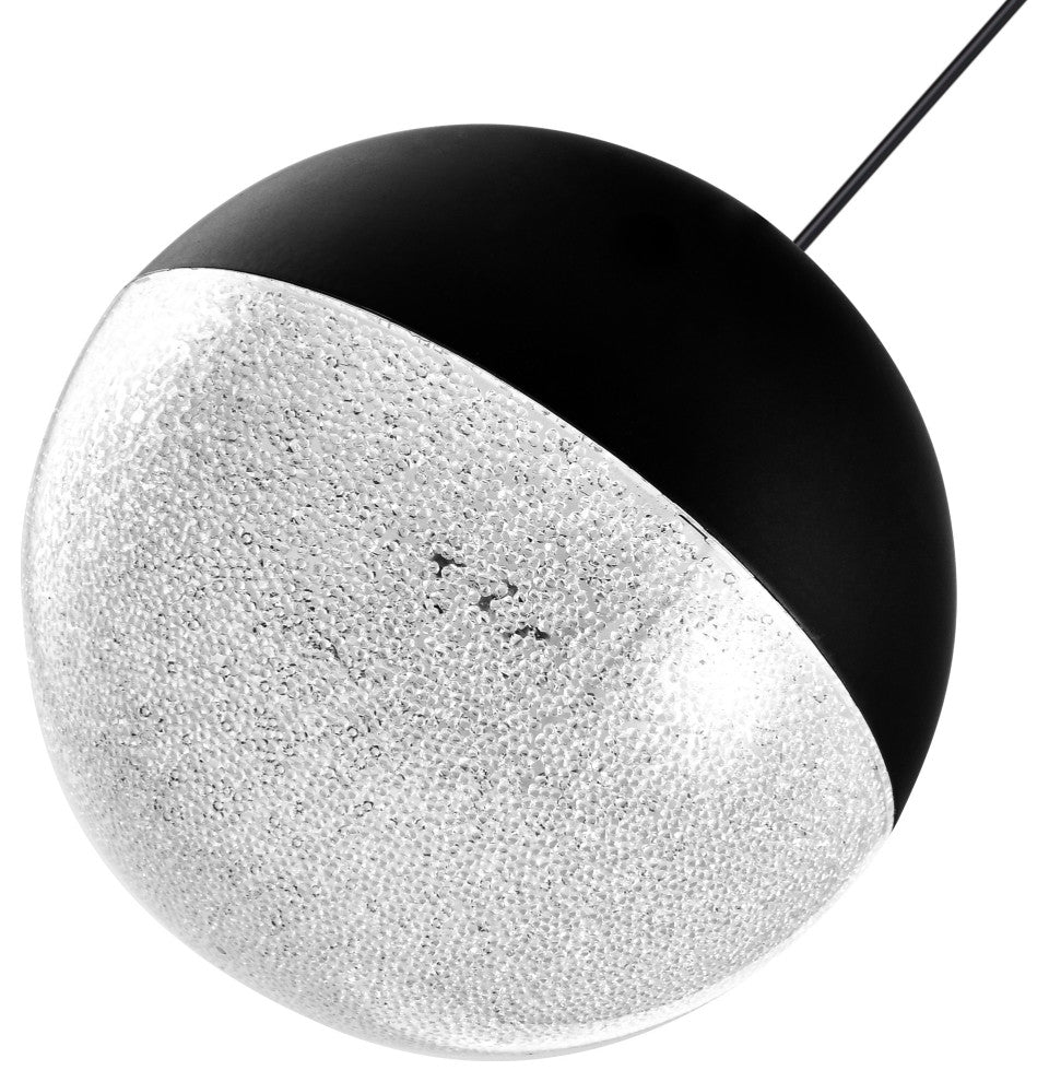 Ravello 5" ETL Certified Integrated LED Pendant Lighting Fixture, Black