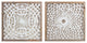 Framed Paper Mache Wall Art, 2-Piece Set