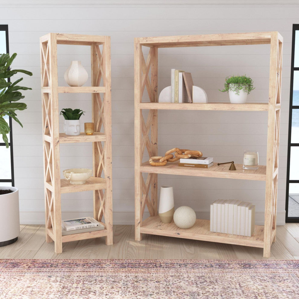 East at Main Bradford Brown Rubberwood Bookcase