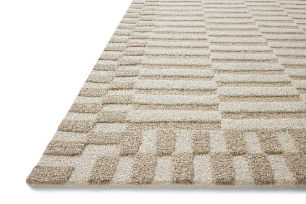 Chris Loves Julia x Loloi Bradley Ivory / Beige 3'-6" x 5'-6" Accent Rug