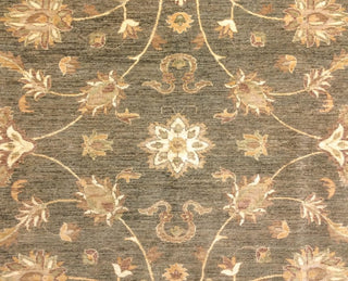 Peshawar Janar Green-Gray/Ivory Rug, 9'11"x13'6"