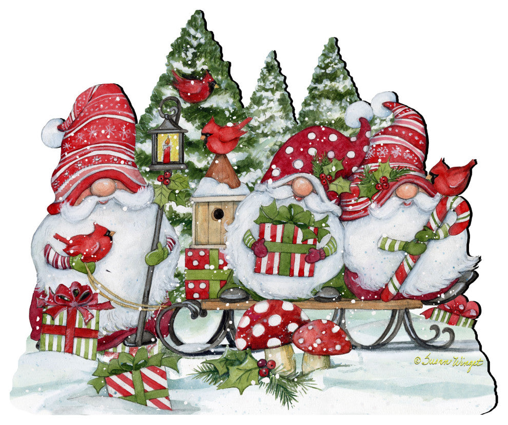 Christmas Gnomes Holiday Door Decor