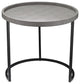 Maddox Faux Shagreen Nesting Tables, Set of 3, Grey