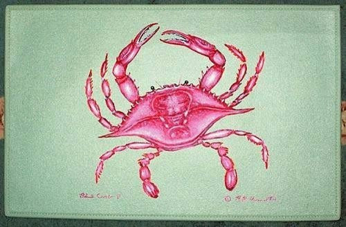 Betsy Drake Pink Crab 30 Inch By 50 Inch Comfort Floor Mat