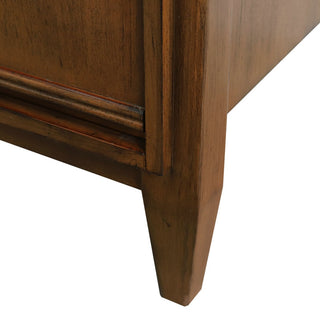 31" Single Sink Vanity, Walnut Finish With Black Galaxy Granite