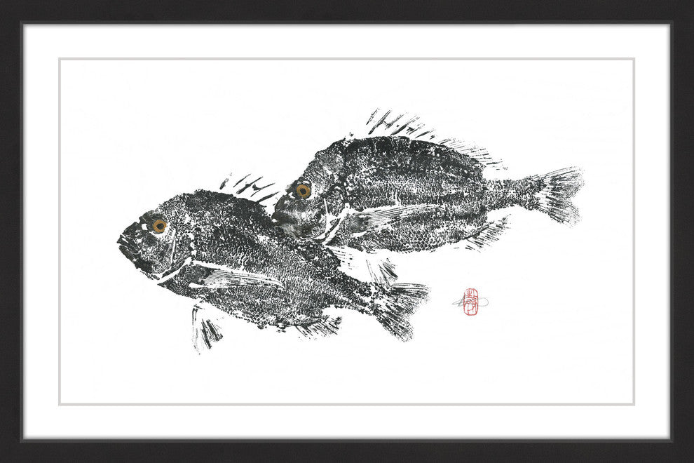 "Snap Snap" Framed Painting Print, 24"x16"