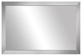 Meade Framed Wall Mirror, Brushed Chrome, 20"x60"