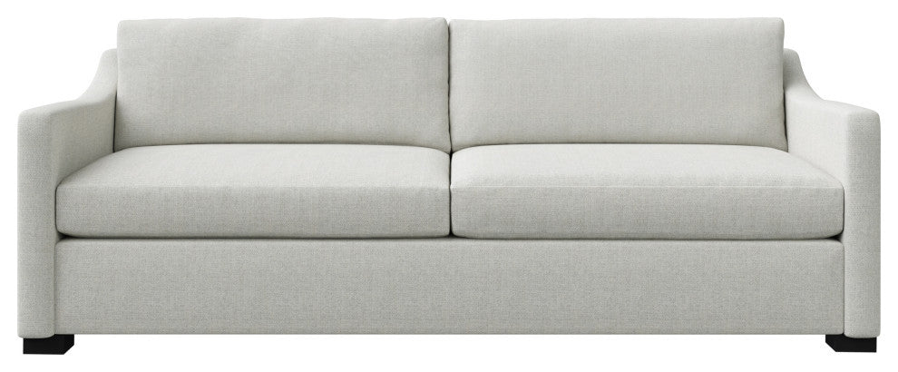 Nativa Interiors Ashley 95" Sofa, Grey, Depth: Deep Plush