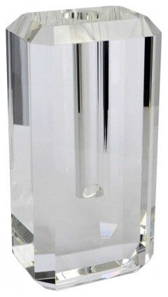 Faceted Crystal Vase, Large, Large