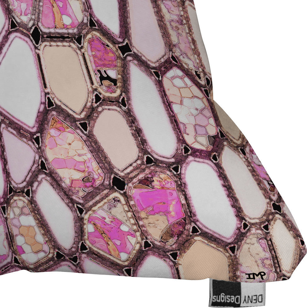 Deny Designs Ingrid Padilla Pink Cells Outdoor Throw Pillow