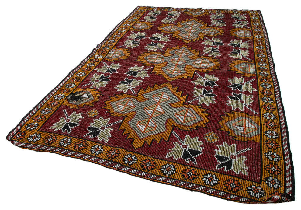 Rug N Carpet - Handmade Oriental 6' 10'' x 10' 10'' One-of-a-Kind Wool Kilim Rug