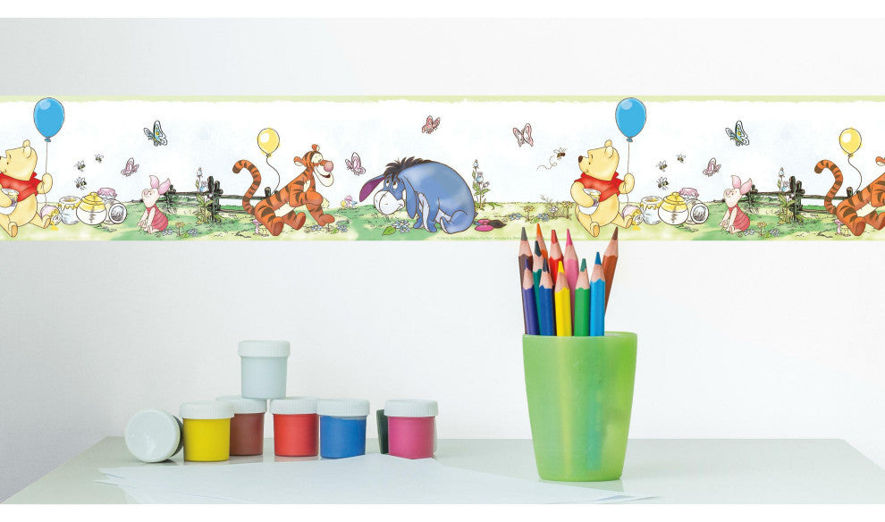 Disney Winnie The Pooh Toddler Peel and Stick Wallpaper Border