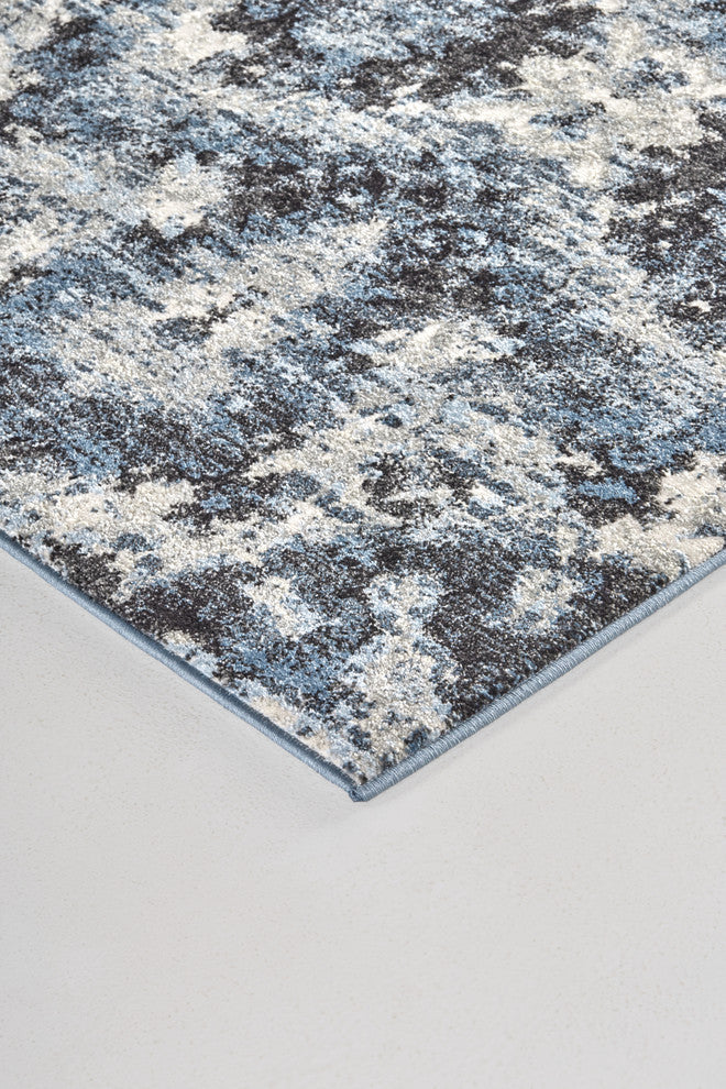 Weave & Wander Tullamore Charcoal/Blue Rug, 10'x13'2"