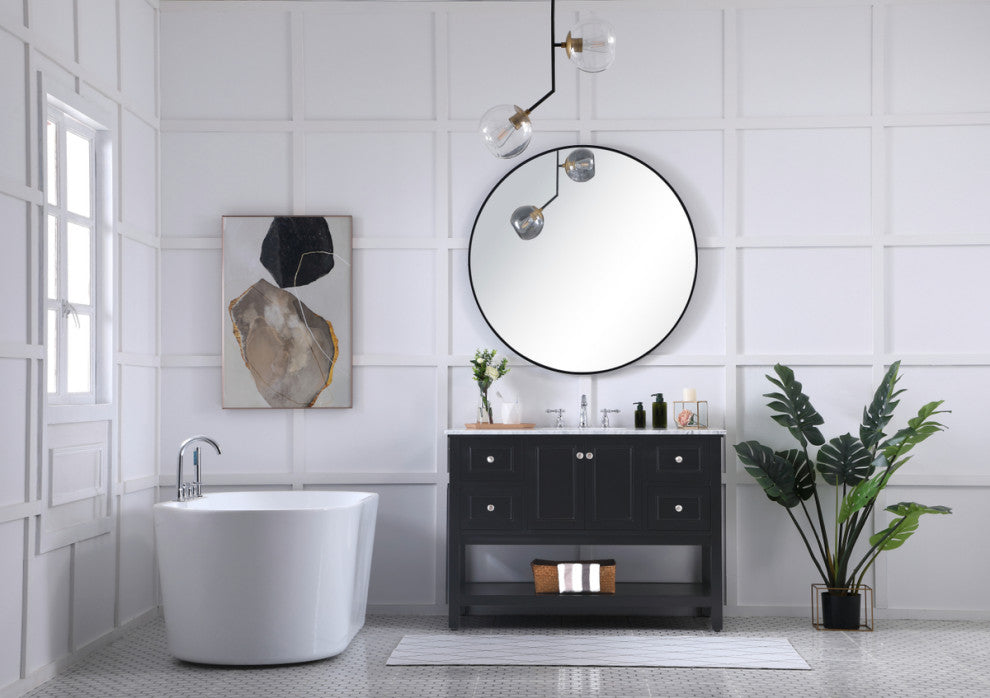 Matilda 48" Single Bathroom Vanity Set, Black