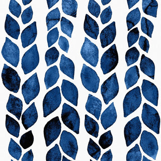 "Blue Petal Tracks" Painting Print on Wrapped Canvas