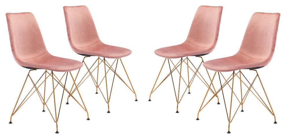 Parker Dining Chair, Set of 4 Pink