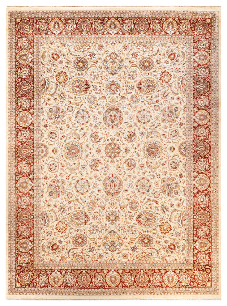 Bokaro, One-of-a-Kind Hand-Knotted Area Rug Ivory, 9'1"x12'4"