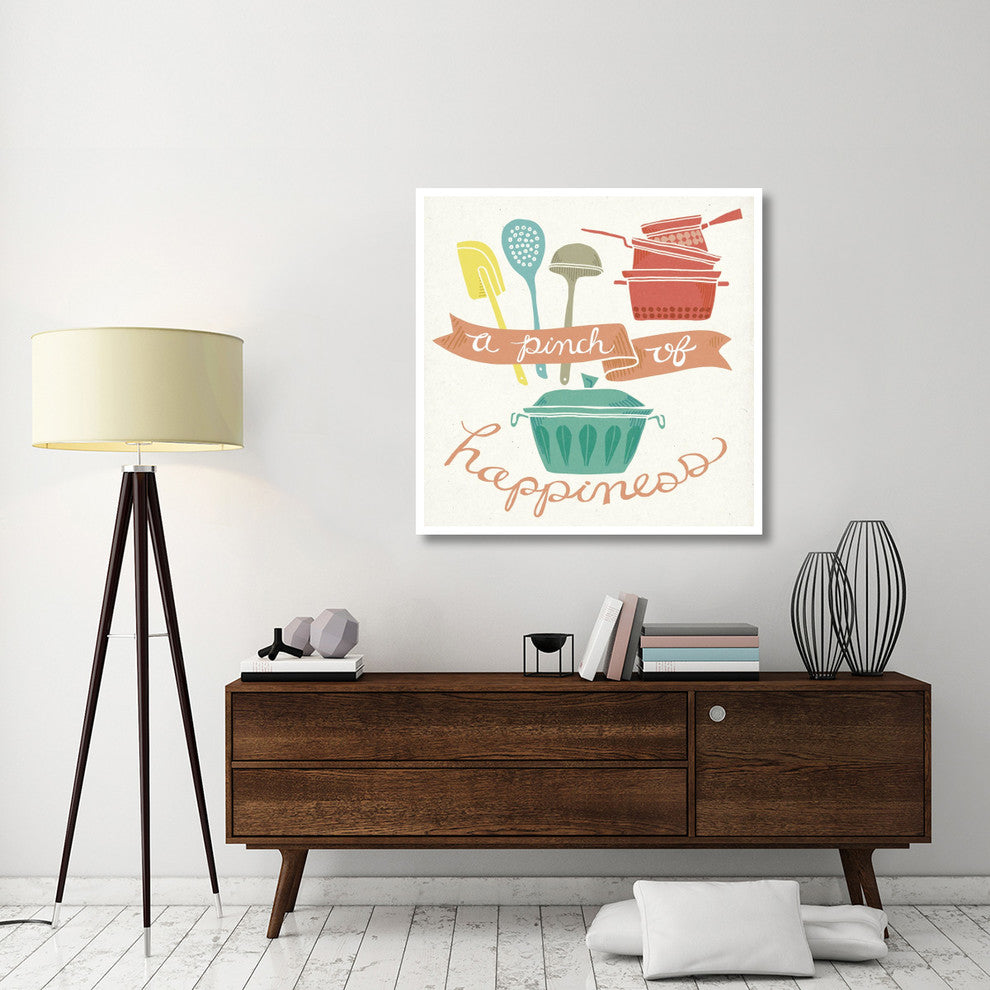 "A Pinch of Happiness" Digital Paper Print by Mary Urban, 42"x42"