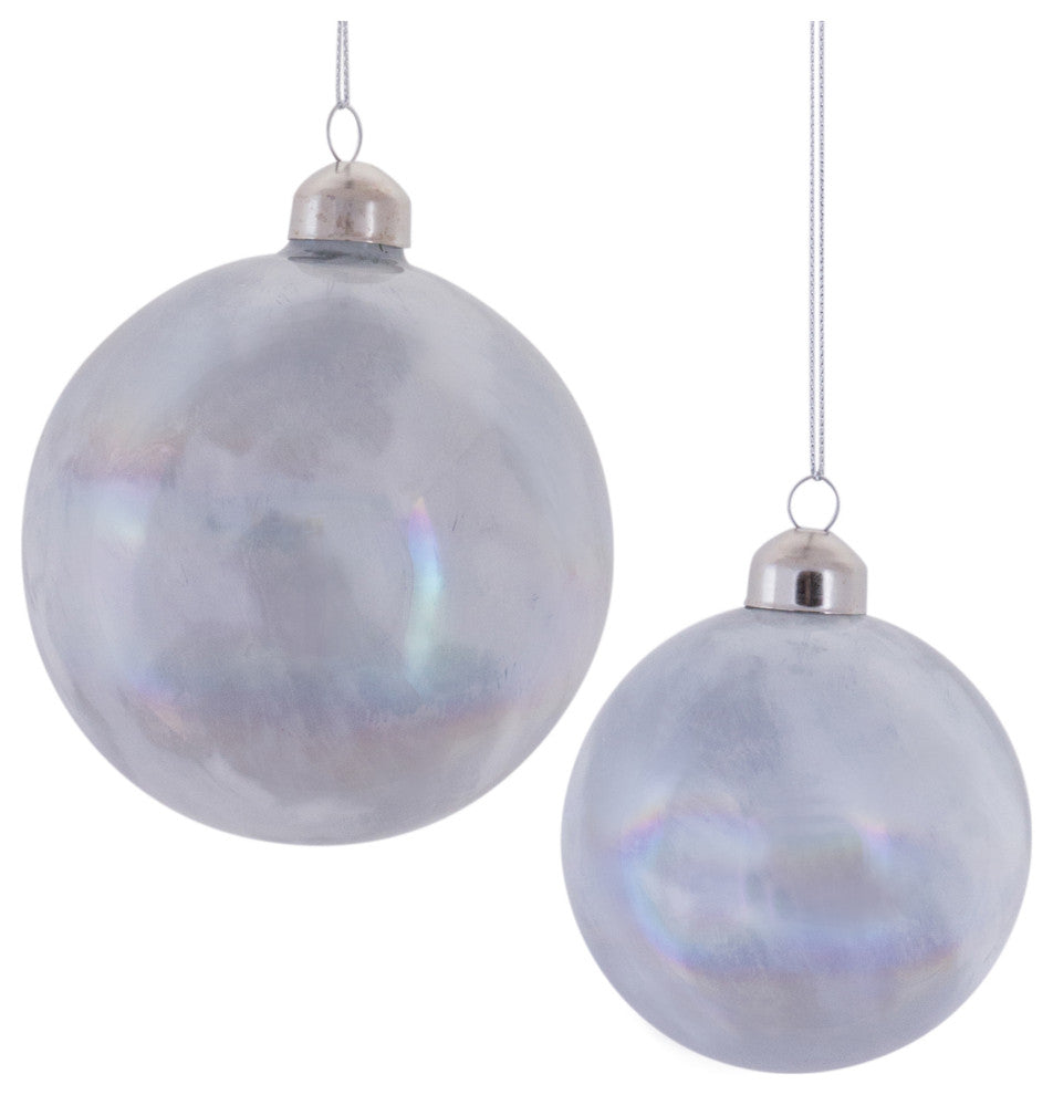 Irredescent Glass Ball Ornament, 12-Piece Set