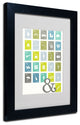 ''Alpha Bits Cooled'' Matted Framed Canvas Art by Megan Romo