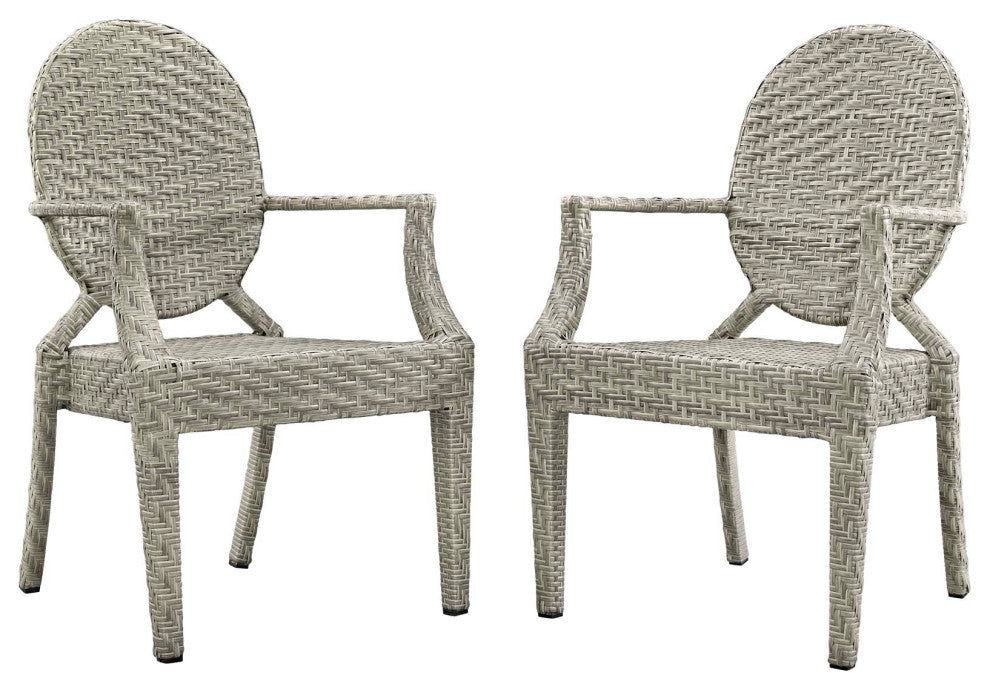 Casper Outdoor Patio Dining Armchair Set of 2