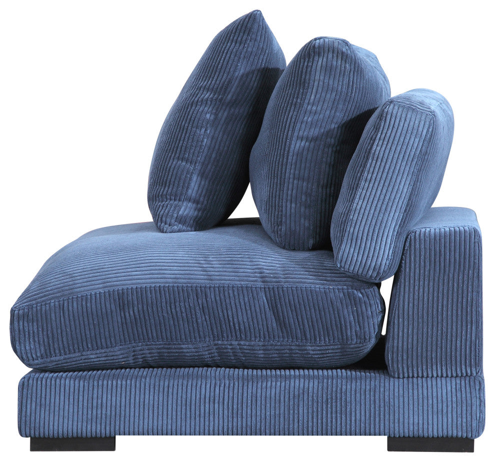First of A Kind Tumble Slipper Chair Navy