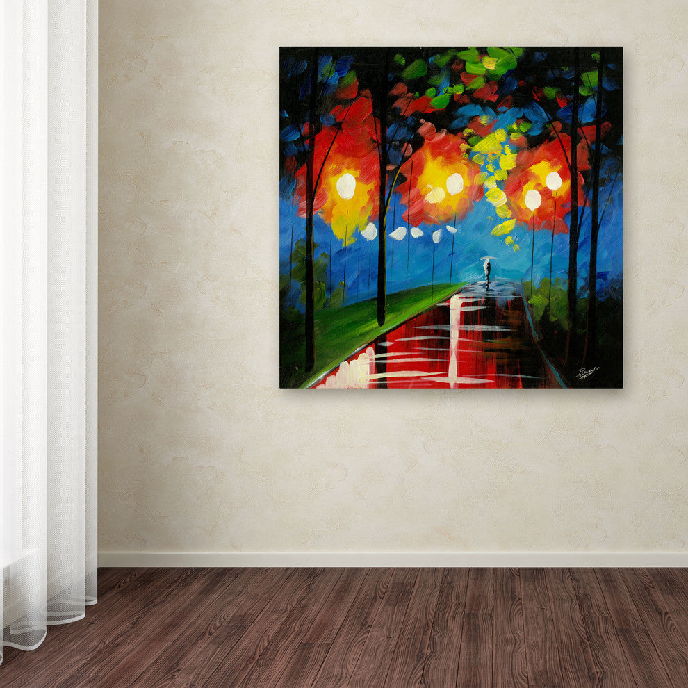 'Night Reflection' Canvas Art by Ricardo Tapia