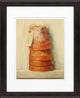11"x14" Terracotta Pots Matted Framed Art