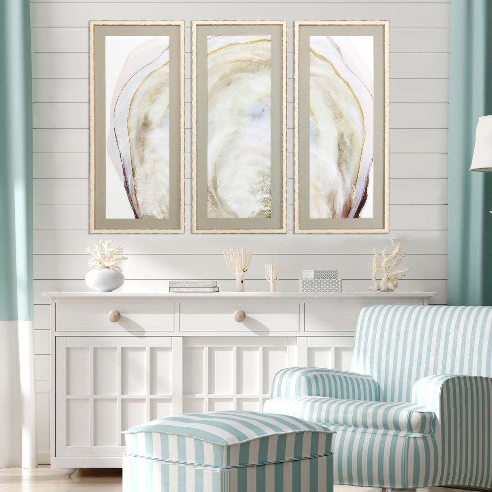 Oyster Shell Art, 3-Piece Set