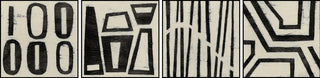 Hieroglyphs Quadriptych, 72"x18"