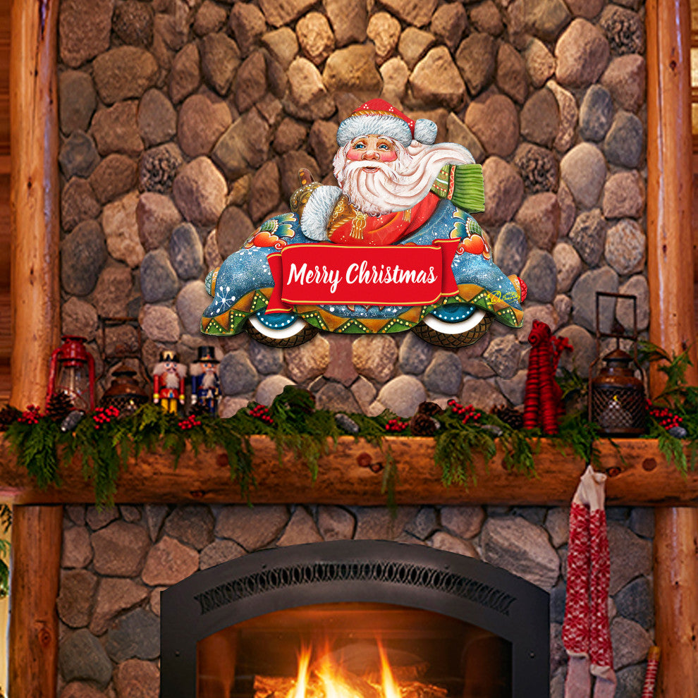 Merry Christmas Santa Door Hanger