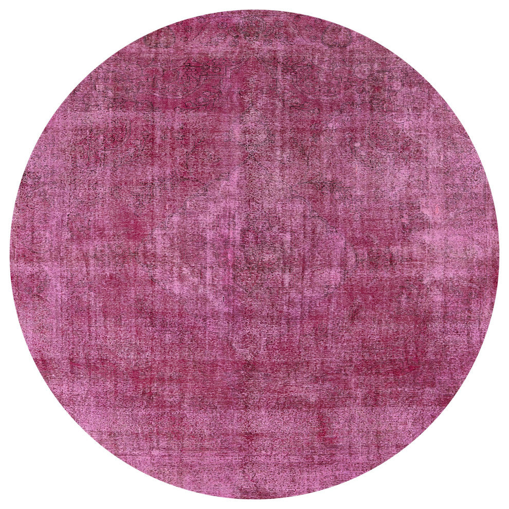 Ahgly Company Indoor Round Mid-Century Modern Area Rugs, 7' Round