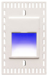 LEDme Vertical Blue Trimless Step and Wall Light, White