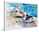 "Hot Blonde" Framed Painting Print, 45"x30"