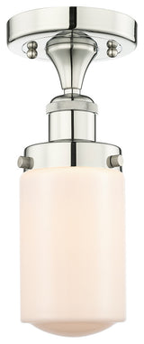 Innovations Dover 1 6.5" Semi-Flush Mount Polished Nickel