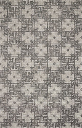 Ehren Rug, Charcoal and Fog, 2'3"x3'9"