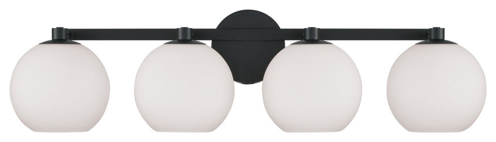 Capital Lighting 152141-548 Ansley 4 Light 31"W Vanity Light - Matte Black