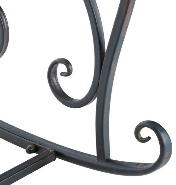 Safavieh Ressi Rock Bench, Black Rust