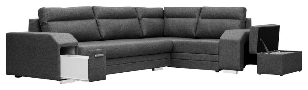 LUCAS Sectional Sleeper Sofa, Right