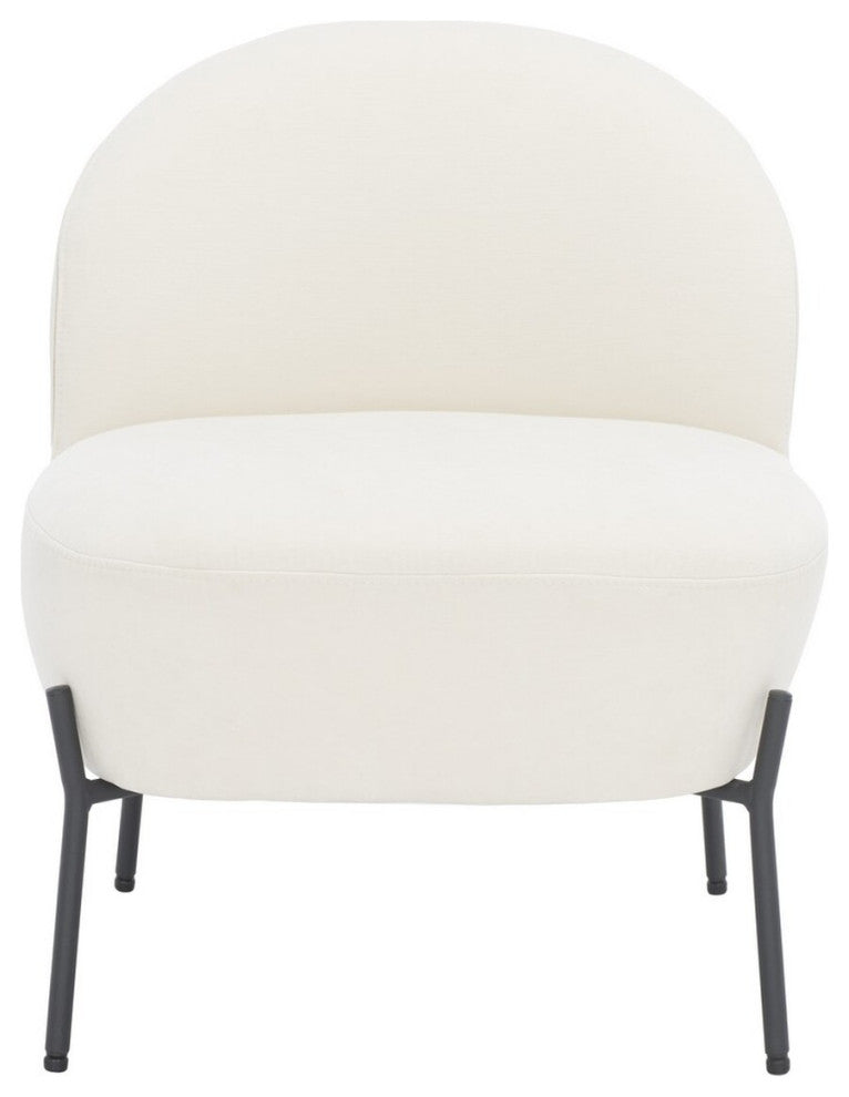 Safavieh Brax Petite Slipper Chair, Creme