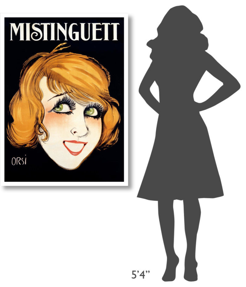 "Mistinguett" Digital Paper Print by Orsi, 31"x42"