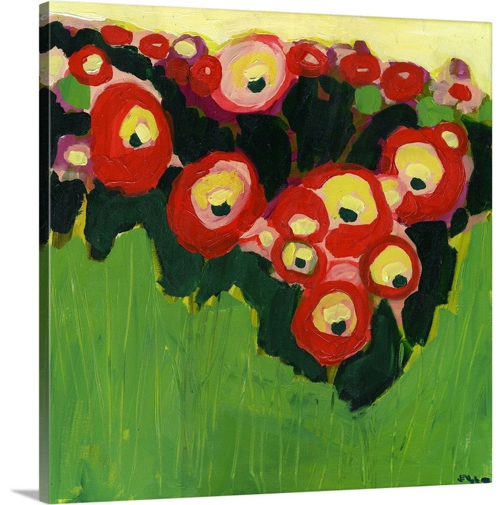 Posies Found Wrapped Canvas Art Print, 16"x16"x1.5"