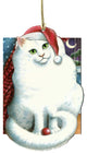 Marshmallow Santa Cat Ornament