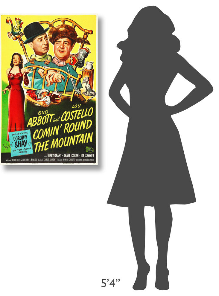 Abbott and Costello, Comin Round The Mountain, 23x36