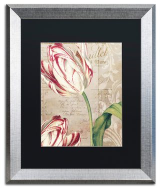 Color Bakery 'Tulips' Matted Framed Art, Silver Frame, Black Mat, 16x20