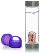 Water Bottle, VitaJuwel ViA Gemwater Bottle, Purple Loop Caps, Love